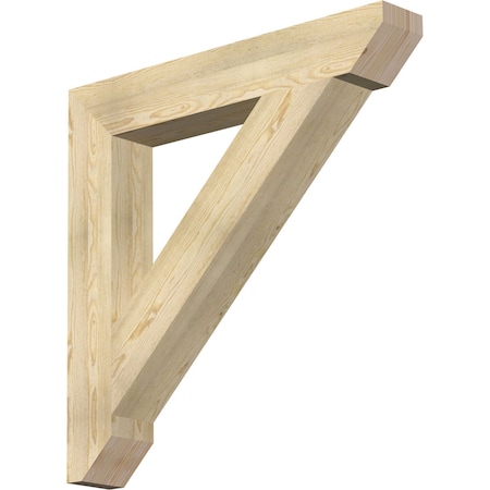Ekena Millwork Traditional Slat Rough Sawn Bracket, Douglas Fir, 6"W x 40"D x 40"H BKT06X40X40TRA06RDF